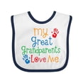 thumbnail image 1 of Inktastic My Great Grandparents Love Me Boys or Girls Baby Bib, 1 of 4