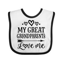 Inktastic My Great Grandparents Love Me Boys or Girls Baby Bib