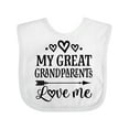 thumbnail image 1 of Inktastic My Great Grandparents Love Me Boys or Girls Baby Bib, 1 of 4