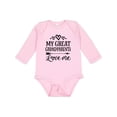 thumbnail image 1 of Inktastic My Great Grandparents Love Me Boys or Girls Long Sleeve Baby Bodysuit, 1 of 5