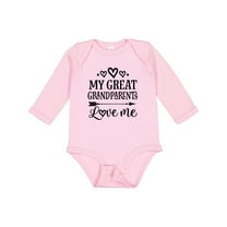 Inktastic My Great Grandparents Love Me Boys or Girls Long Sleeve Baby Bodysuit