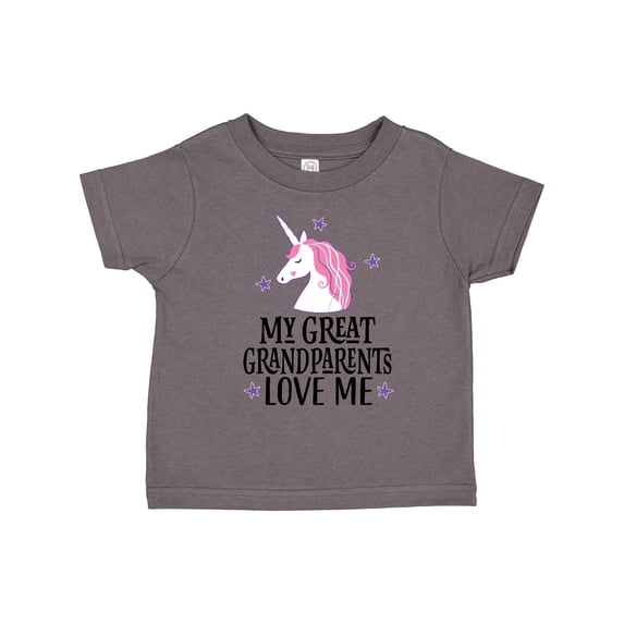 Inktastic My Great Grandparents Love Me Unicorn Girls Toddler T-Shirt
