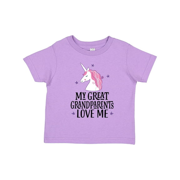 Inktastic My Great Grandparents Love Me Unicorn Girls Toddler T-Shirt