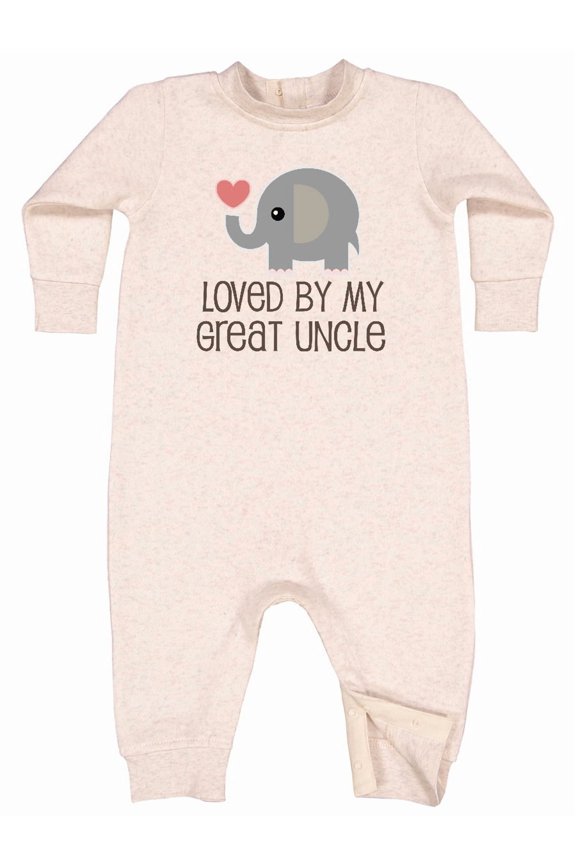 My Great Uncle Loves Me Baby Fleece Romper