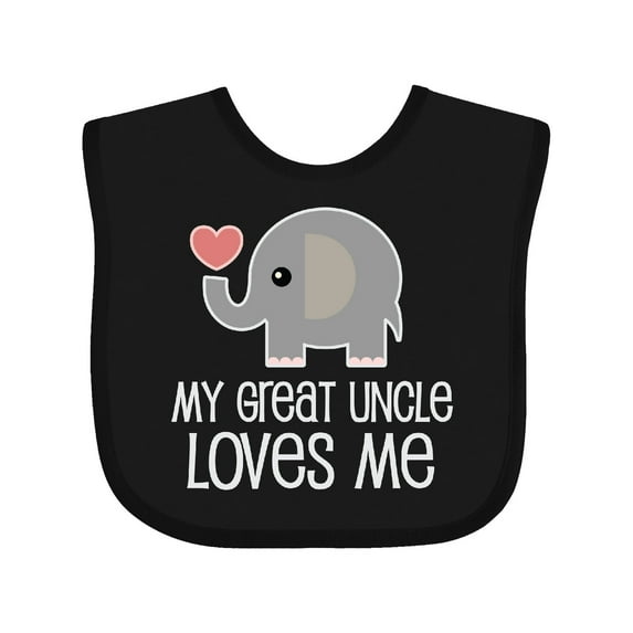 Inktastic My Great Uncle Loves Me Boys or Girls Baby Bib