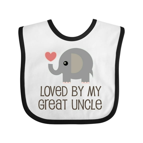 Inktastic My Great Uncle Loves Me Boys or Girls Baby Bib