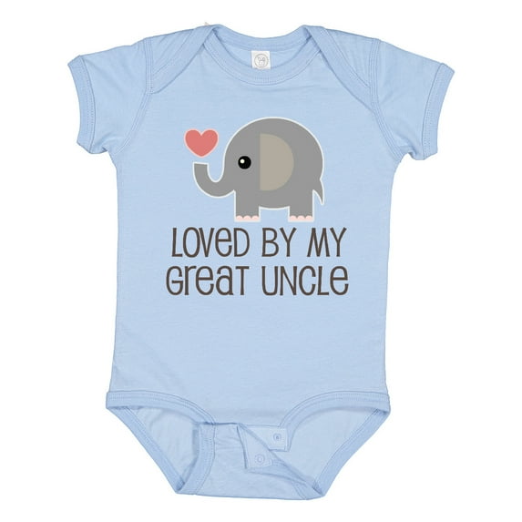 Inktastic My Great Uncle Loves Me Boys or Girls Baby Bodysuit