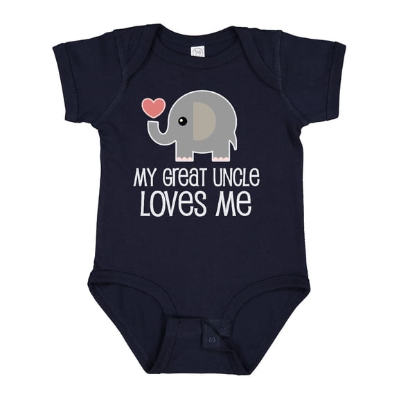 Inktastic My Great Uncle Loves Me Boys or Girls Baby Bodysuit