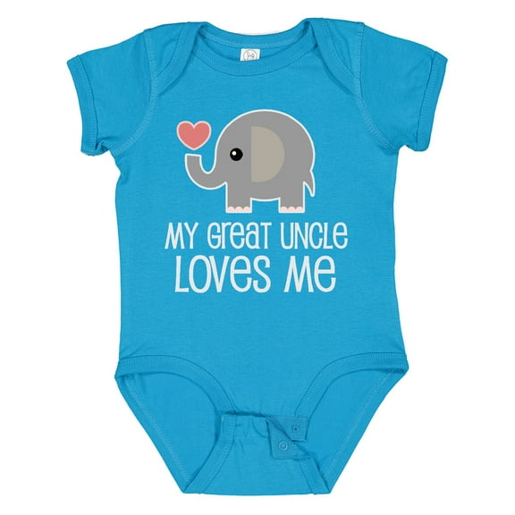 Inktastic My Great Uncle Loves Me Boys or Girls Baby Bodysuit