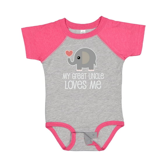 Inktastic My Great Uncle Loves Me Boys or Girls Baby Bodysuit