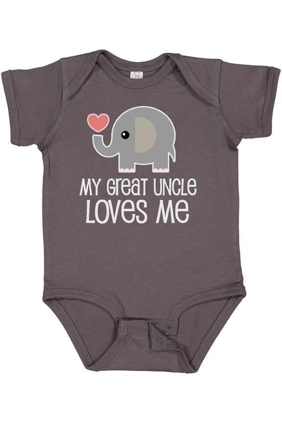 My Great Uncle Loves Me Boys or Girls Baby Bodysuit