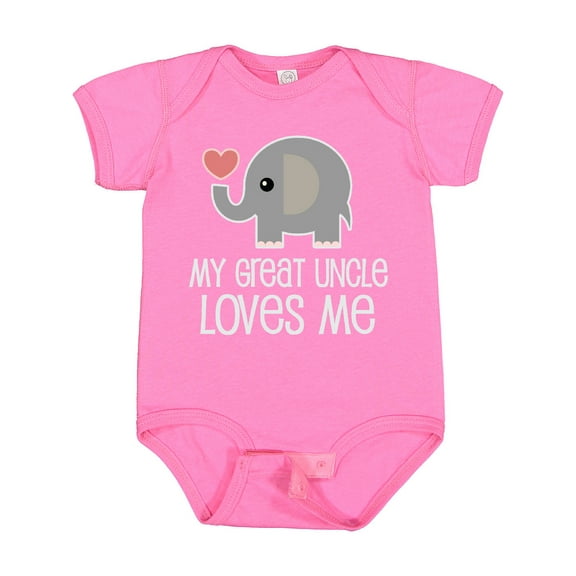 Inktastic My Great Uncle Loves Me Boys or Girls Baby Bodysuit