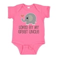 thumbnail image 1 of Inktastic My Great Uncle Loves Me Boys or Girls Baby Bodysuit, 1 of 5