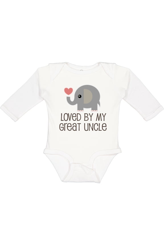 My Great Uncle Loves Me Boys or Girls Long Sleeve Baby Bodysuit