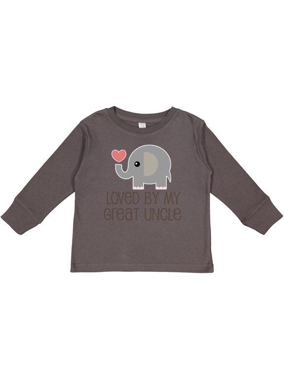 My Great Uncle Loves Me Boys or Girls Long Sleeve Toddler T-Shirt