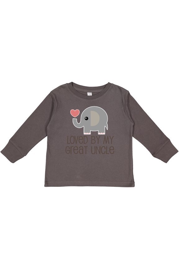 My Great Uncle Loves Me Boys or Girls Long Sleeve Toddler T-Shirt