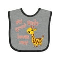 thumbnail image 1 of Inktastic My Great Uncle Loves Me Cute Giraffe Boys or Girls Baby Bib, 1 of 4