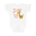 thumbnail image 1 of Inktastic My Great Uncle Loves Me- Cute Giraffe Boys or Girls Baby Bodysuit, 1 of 5