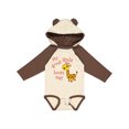 thumbnail image 1 of Inktastic My Great Uncle Loves Me- Cute Giraffe Boys or Girls Long Sleeve Baby Bodysuit, 1 of 5