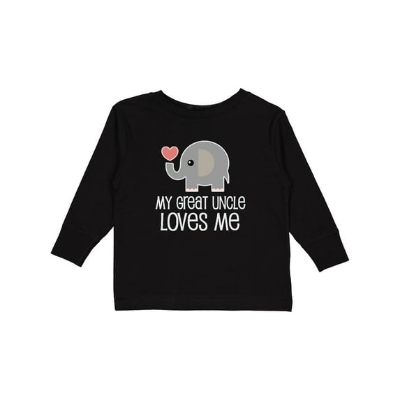 Inktastic My Great Uncle Loves Me Gift Boys or Girls Long Sleeve Toddler T-Shirt