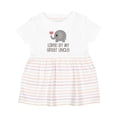 thumbnail image 1 of Inktastic My Great Uncle Loves Me Girls Baby Dress, 1 of 5