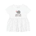 thumbnail image 1 of Inktastic My Great Uncle Loves Me Girls Baby Dress, 1 of 5