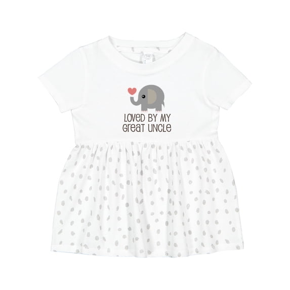 Inktastic My Great Uncle Loves Me Girls Baby Dress