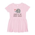 thumbnail image 1 of Inktastic My Great Uncle Loves Me Girls Baby Dress, 1 of 5