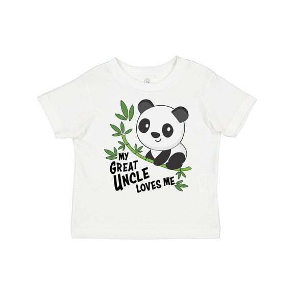 Inktastic My Great Uncle Loves Me- cute panda Boys or Girls Toddler T-Shirt