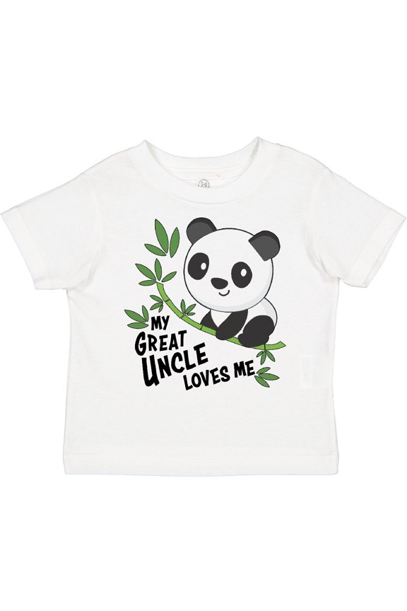My Great Uncle Loves Me- cute panda Boys or Girls Toddler T-Shirt