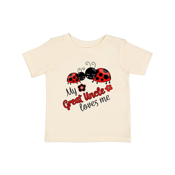 Inktastic My Great Uncle Loves Me with Cute Ladybugs Boys or Girls Baby T-Shirt
