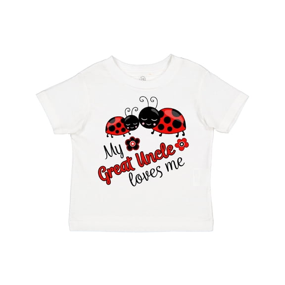 Inktastic My Great Uncle Loves Me with Cute Ladybugs Boys or Girls Toddler T-Shirt