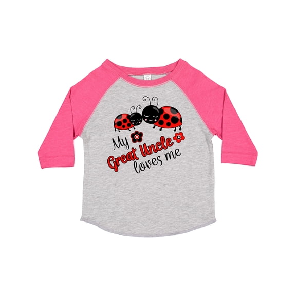 Inktastic My Great Uncle Loves Me with Cute Ladybugs Boys or Girls Toddler T-Shirt
