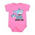 thumbnail image 1 of Inktastic My Great Uncle Loves Me with Cute Sharks Boys or Girls Baby Bodysuit, 1 of 5