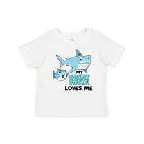 Inktastic My Great Uncle Loves Me with Cute Sharks Boys or Girls Baby T-Shirt
