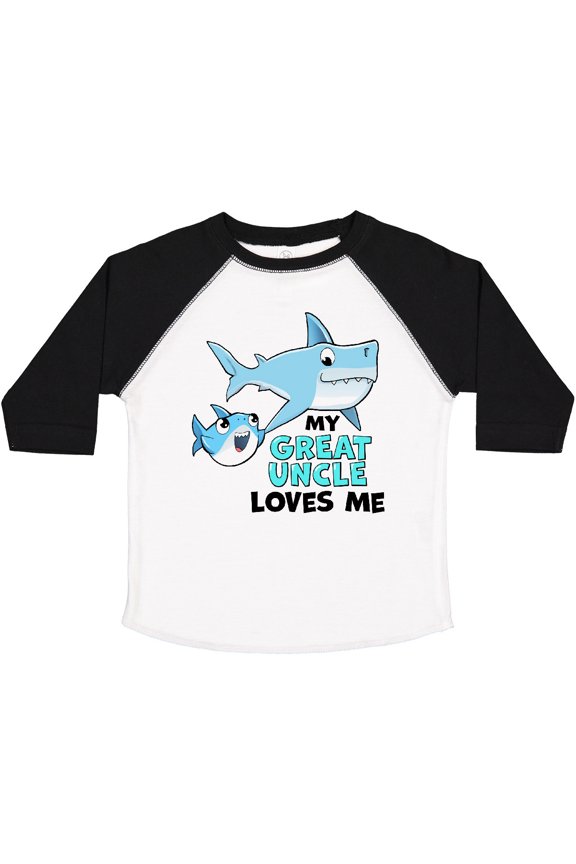 My Great Uncle Loves Me with Cute Sharks Boys or Girls Toddler T-Shirt