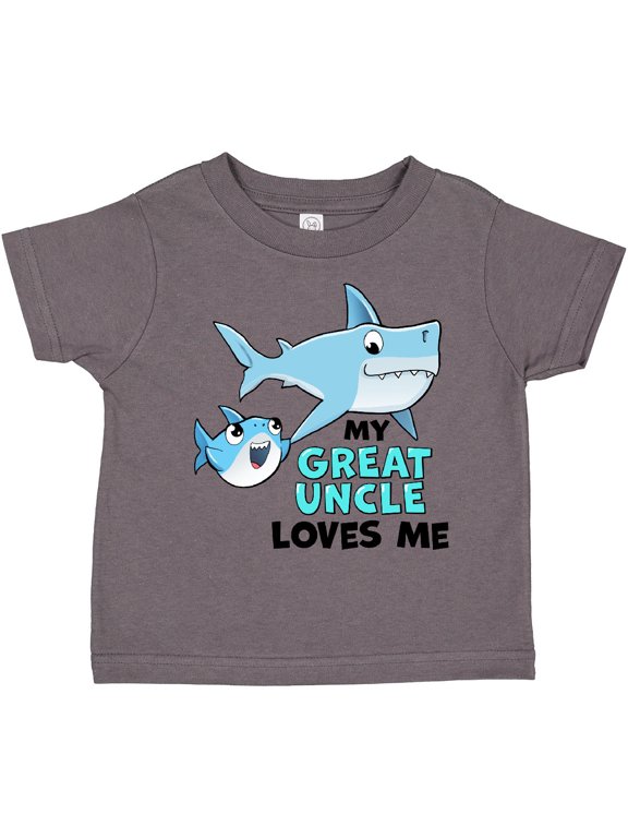 My Great Uncle Loves Me with Cute Sharks Boys or Girls Toddler T-Shirt
