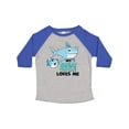 thumbnail image 1 of Inktastic My Great Uncle Loves Me with Cute Sharks Boys or Girls Toddler T-Shirt, 1 of 5