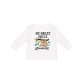 thumbnail image 1 of Inktastic My Great Uncle Loves Me with Sloth and Hearts Boys or Girls Long Sleeve Toddler T-Shirt, 1 of 5
