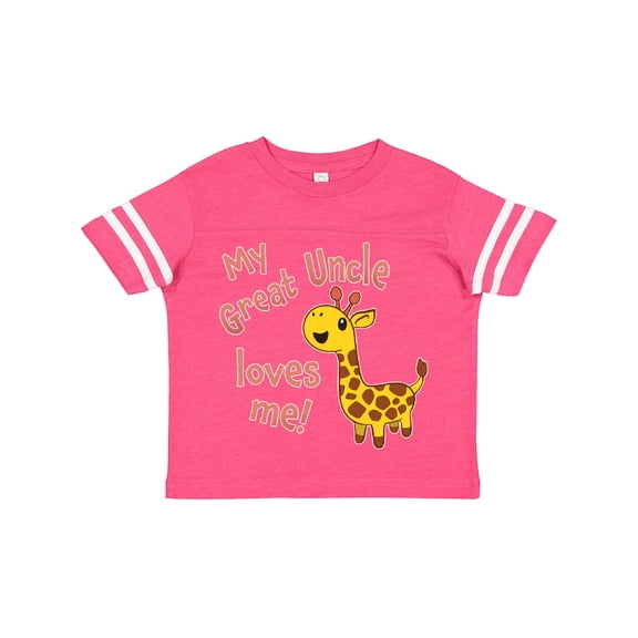 Inktastic My Great Uncle Loves me- cute giraffe Boys or Girls Toddler T-Shirt