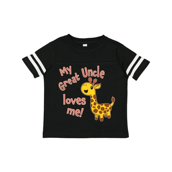 Inktastic My Great Uncle Loves me- cute giraffe Boys or Girls Toddler T-Shirt