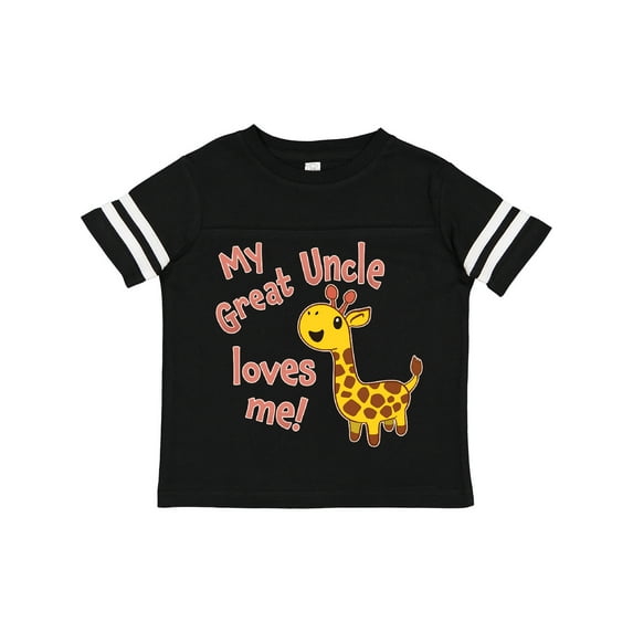Inktastic My Great Uncle Loves me- cute giraffe Boys or Girls Toddler T-Shirt