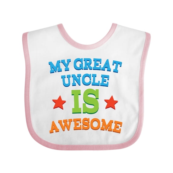 Inktastic My Great Uncle is Awesome Boys or Girls Baby Bib