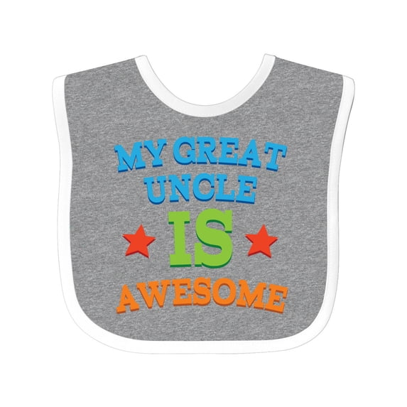 Inktastic My Great Uncle is Awesome Boys or Girls Baby Bib