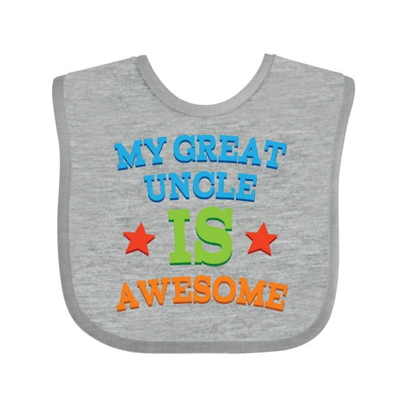 Inktastic My Great Uncle is Awesome Boys or Girls Baby Bib