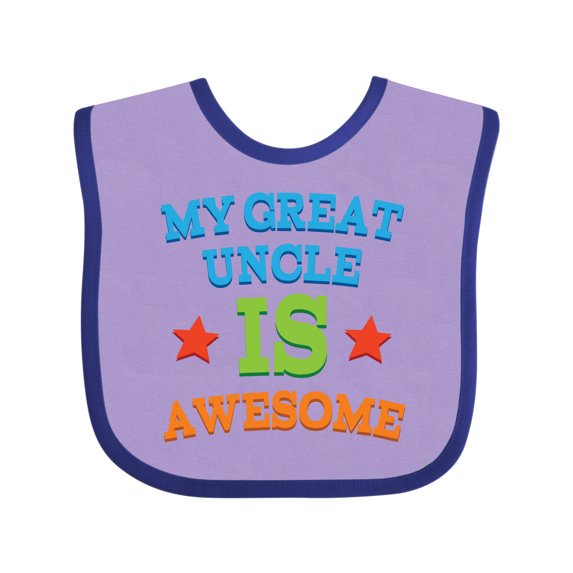 Inktastic My Great Uncle is Awesome Boys or Girls Baby Bib