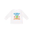 thumbnail image 1 of Inktastic My Great Uncle is Awesome Boys or Girls Long Sleeve Toddler T-Shirt, 1 of 5