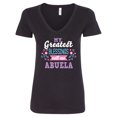 thumbnail image 1 of Inktastic My Greatest Blessings Call Me Abuela with Flowers Women's V-Neck T-Shirt, 1 of 5