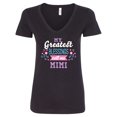 thumbnail image 1 of Inktastic My Greatest Blessings Call Me Mimi with Flowers Women's V-Neck T-Shirt, 1 of 5