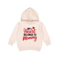 thumbnail image 1 of Inktastic My Heart Belongs to Mommy with Red Hearts Toddler Hoodie, 1 of 4